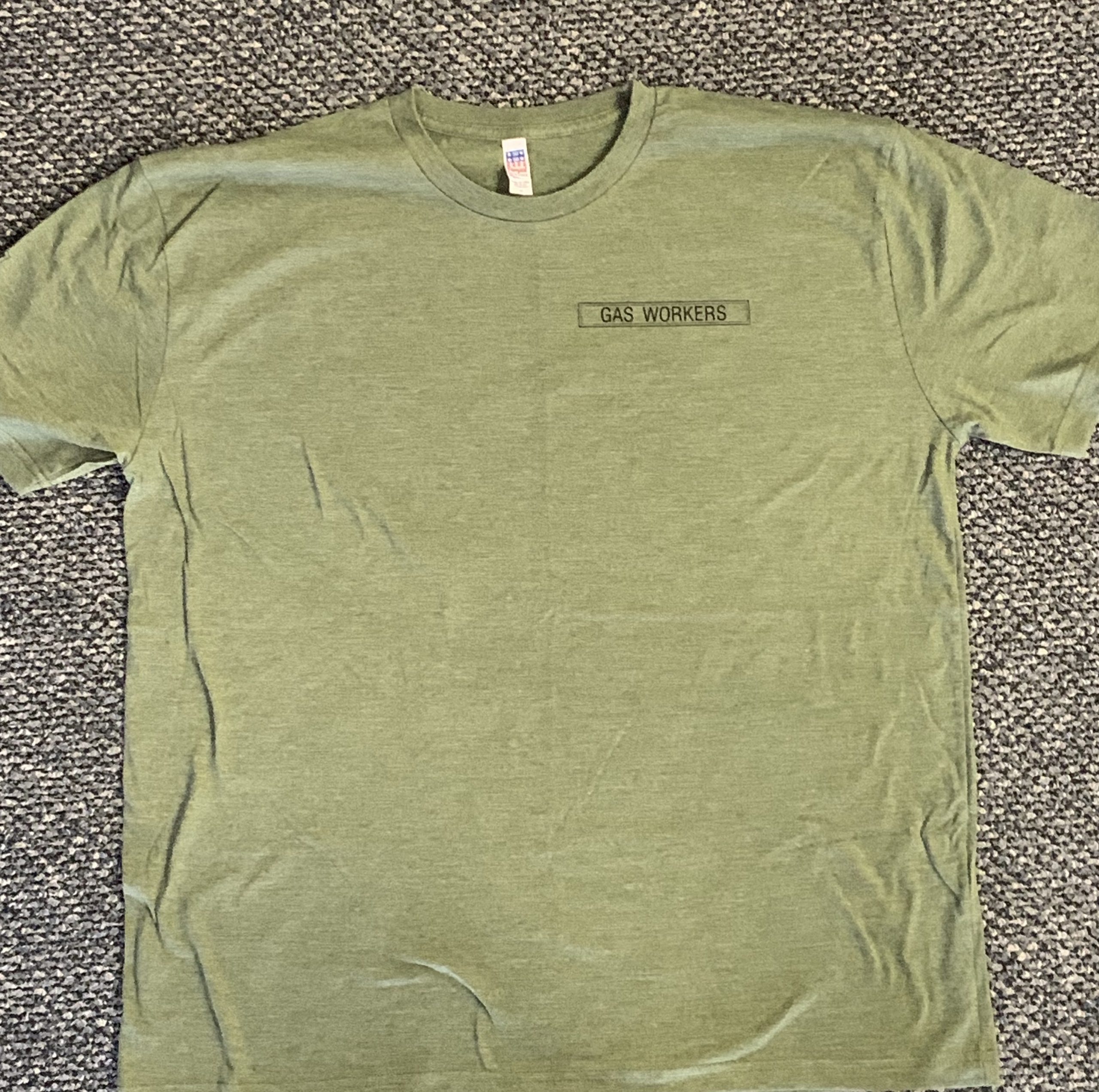 T-Shirt – Military Green – 2XL | Gas Workers Union Local G-555