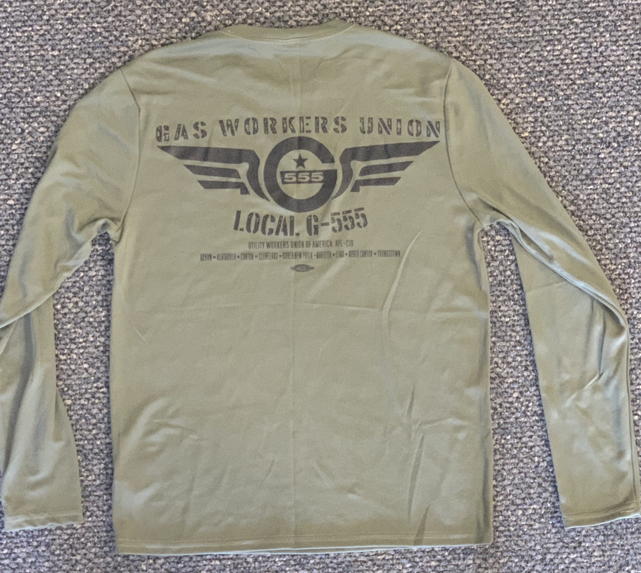 Elite Fan Shop Military Long Sleeve T Shirt Sand